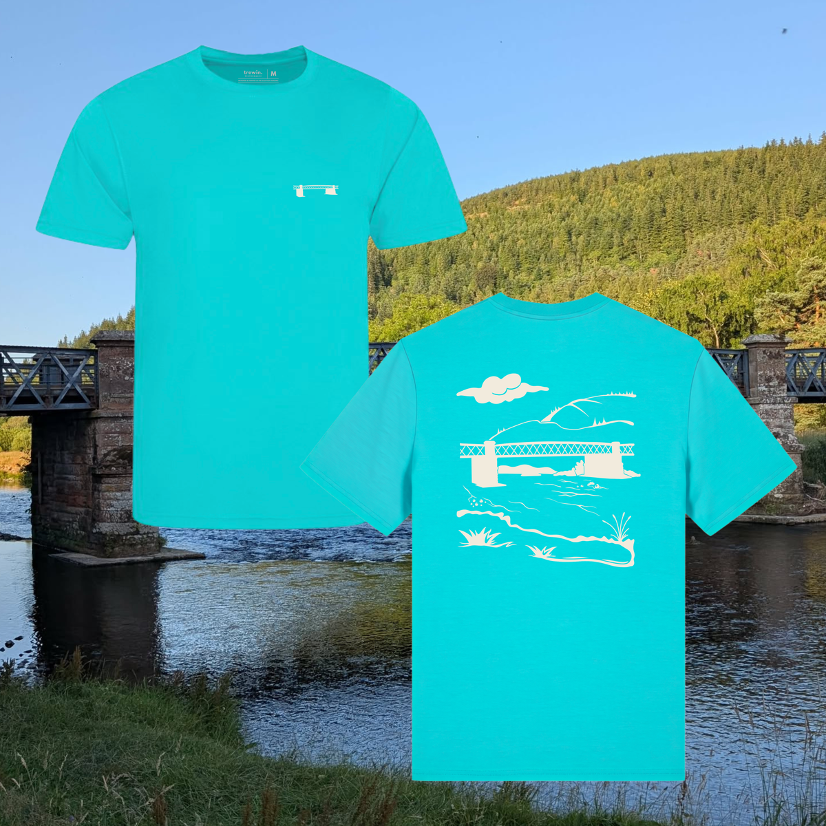 "The Tweed Bridge, Innerleithen" T-Shirt