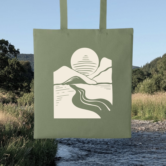 "Hills Over The Tweed" Tote Bag