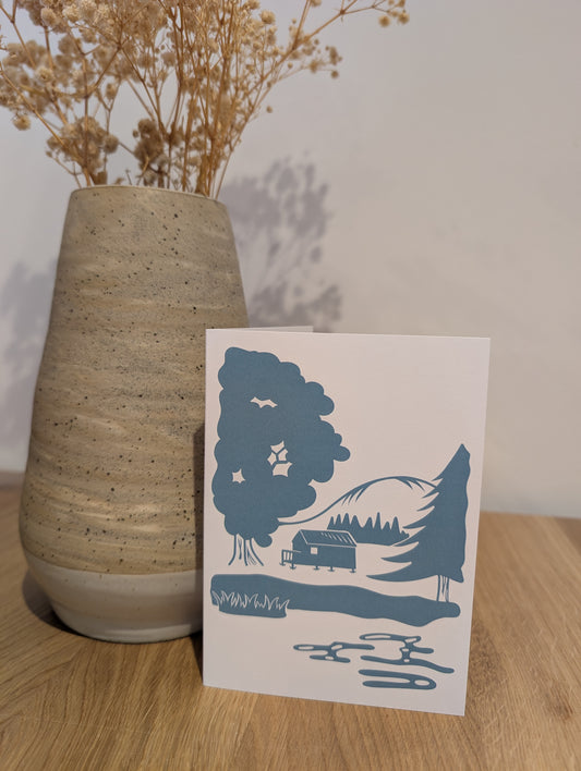 "The Cabin on the Tweed" Greeting Card