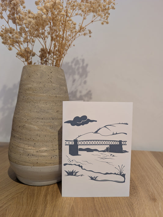 "The Tweed Bridge, Innerleithen" Greeting Card