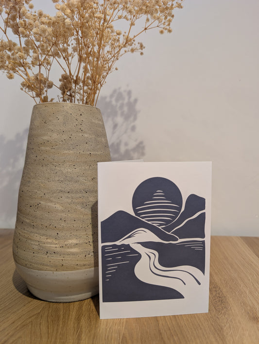 "Hills Over the Tweed" Greeting Card